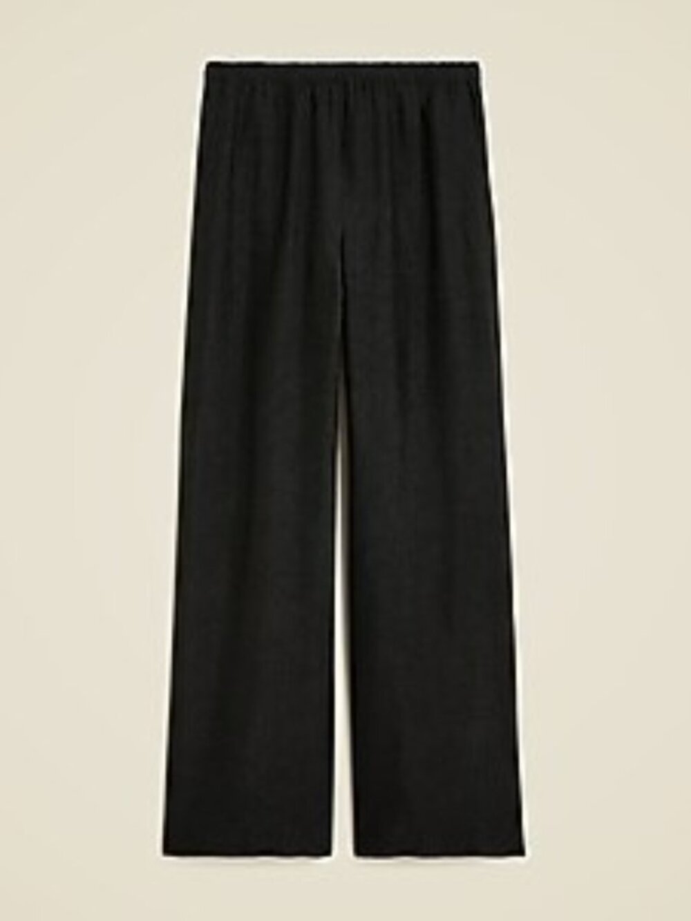 J. Crew Status Pant in Textured Satin Navy Blue Medium